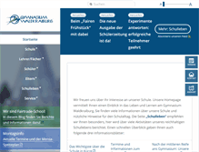 Tablet Screenshot of gymnasiumwaldkraiburg.de